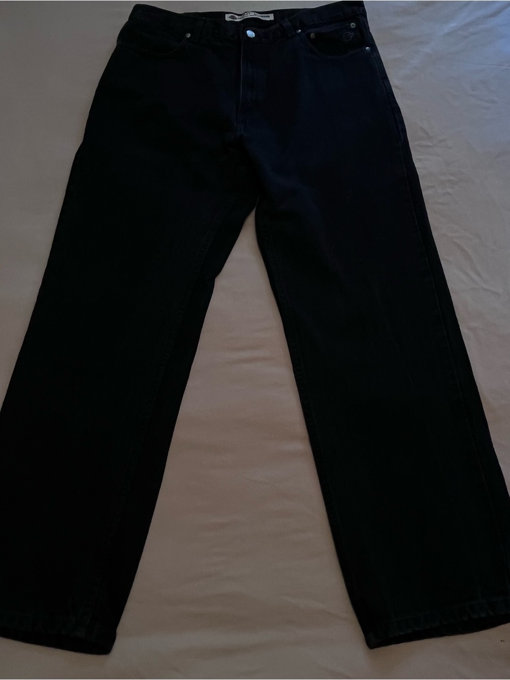 Vintage Harley-Davidson Men’s Black Straight Leg Jeans Size 38